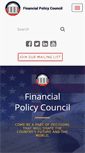 Mobile Screenshot of financialpolicycouncil.org