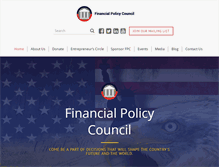Tablet Screenshot of financialpolicycouncil.org